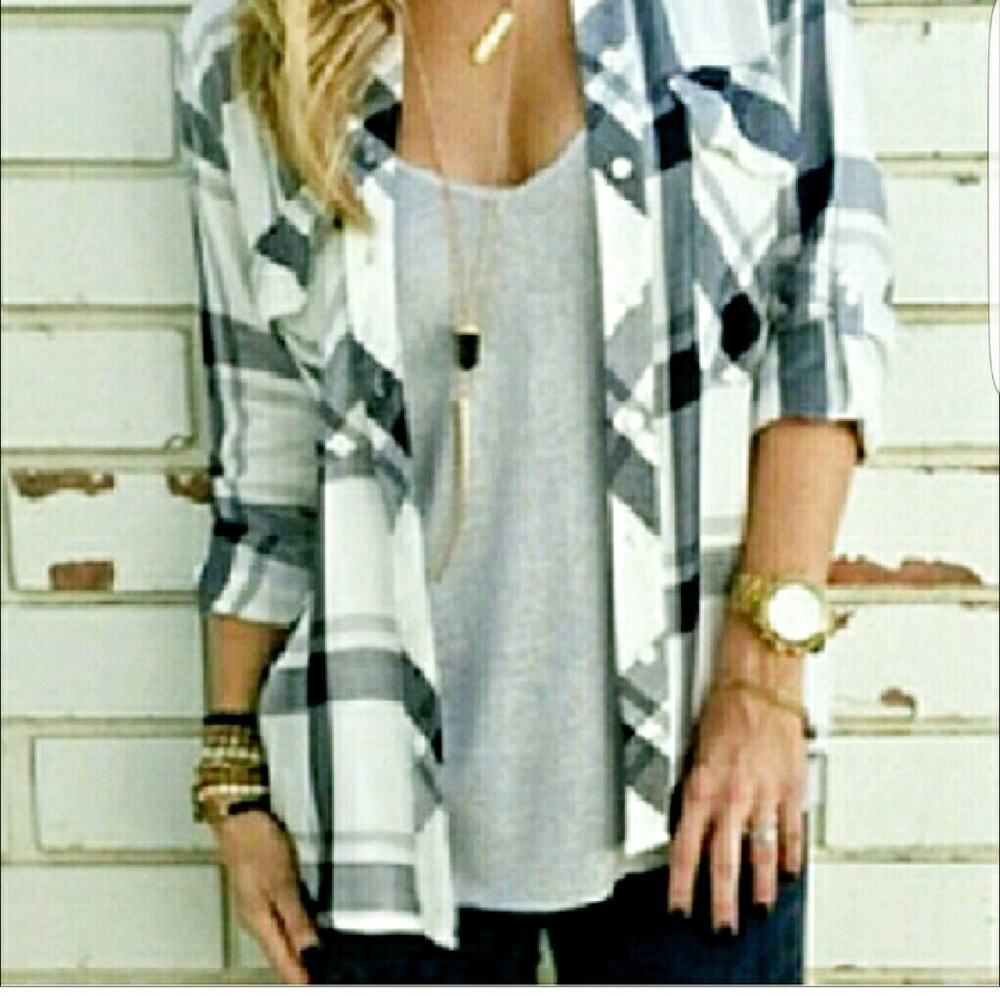 Plaid shirt new, no tags.